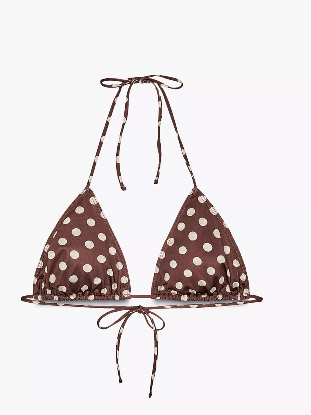 Polka dot Triangle bikini top